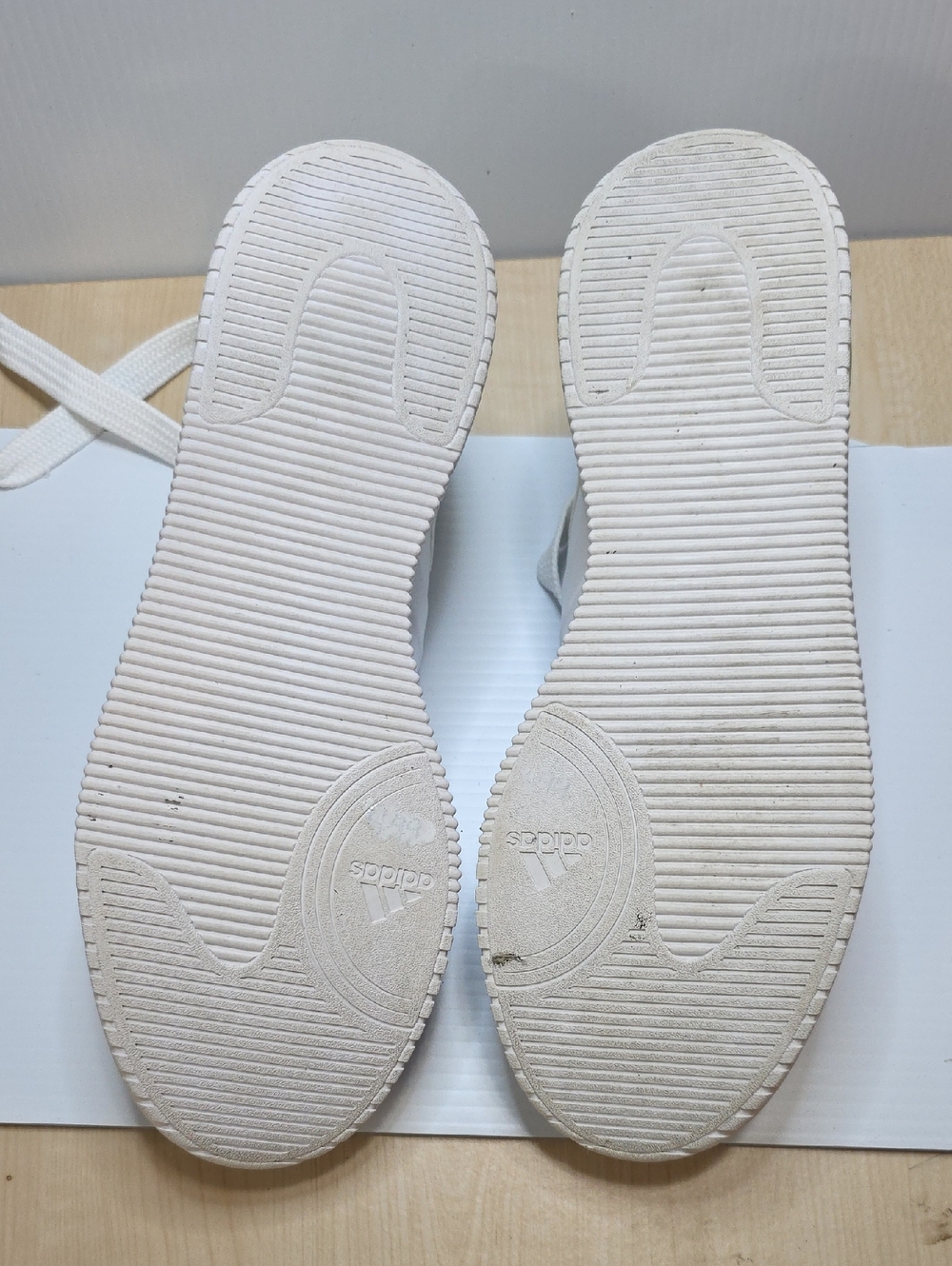 adidas COURT FUNK WOMENS White/ chatreuse Low-Top Leather Sneakers Size 10w - Picture 9 of 9